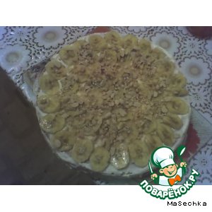 Рецепт Бананово-ореховый тортик на скорую руку