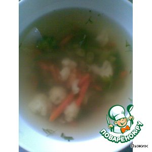 Рецепт Суп из овощей и морепродуктов