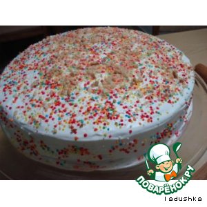 Рецепт Легкий бисквит-торт «Радость»
