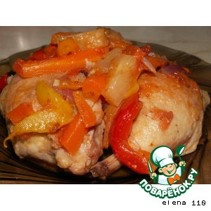 Рецепт: Курица в кисло-сладком маринаде