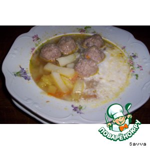 Рецепт Суп с фрикадельками "Ностальжи"