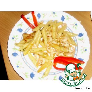 Рецепт Макароны с креветками