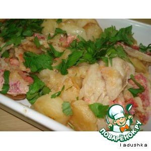 Рецепт Бычки морские жареные с картошкой