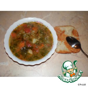 Рецепт: Гречневый суп