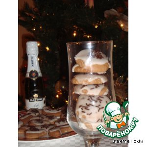 Рецепт Рождественское шоколадно-ромовое печенье