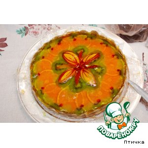 Рецепт Тортик с желе и фруктами