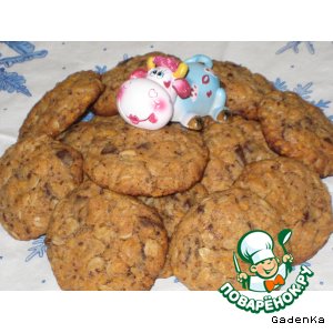 Рецепт Печенье овсяно-кукурузное с шоколадом