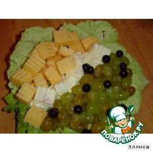 Рецепт Праздничный вариант подачи сыра