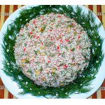 салат веснушка с крабовыми палочками рецепт