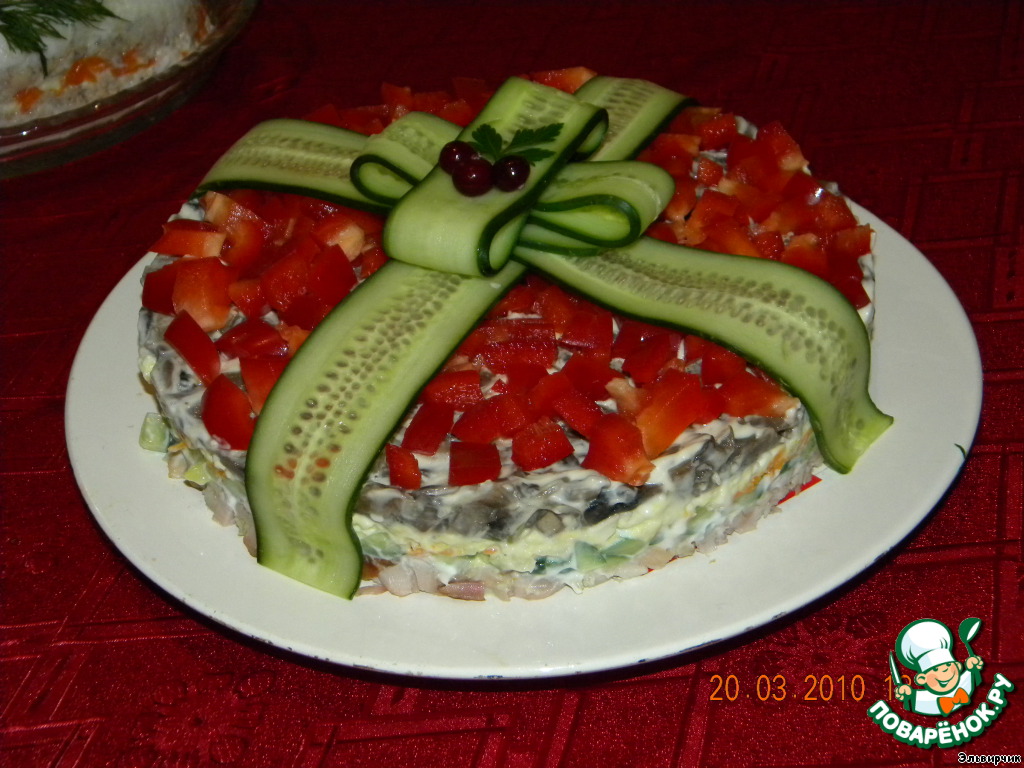 салат подарок | пошаговые рецепты с фото на Foodily.ru