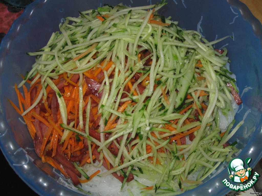 Рецепт фунчозы с вешенками и овощами