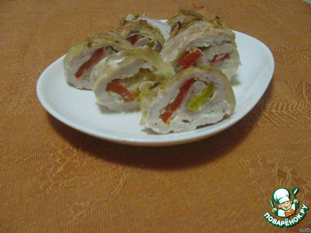 Рулетики из индейки с сыром и сладким перцем: вкусное и полезное блюдо
