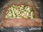 Мясной рулет  с яичной начинкой