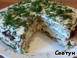 Кабачковый торт — Кабачковый торт с фаршем, с крабовыми палочками и с плавленым сыром: обалденные рецепты