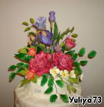 Торт "Цветы из мастики" - пошаговый рецепт с фото на Повар.ру