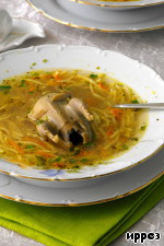 Суп-лапша с перепелками – кулинарный рецепт