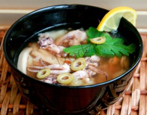 Суп из морского коктейля – кулинарный рецепт