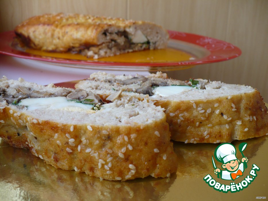 рыбный батон рецепт. фарширование рыбы батоном. рыбный батон. фарширование рыбы в виде батона. фаршированный хлеб в духовке.